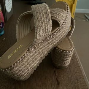 Soda criss cross sandal